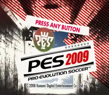 Pro Evolution Soccer 2009 (USA) screen shot title